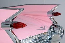 Cadillac Sports Car Eldorado Vintage Classic Metal Race Carousel Pink 124 1 18