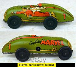 Captain Marvel Lightning Race Cars set 4 original 1947 working racers SEE MOVIE