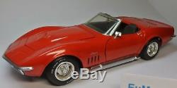 Car 1970 Corvette Chevrolet Sport Race Vintage 1 18 Metal Carousel Red 12 f gp