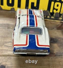 Chevy Corvette Hot Rod Snake 1970's Taiyo Battery Operated Tin Race Car Perdohne