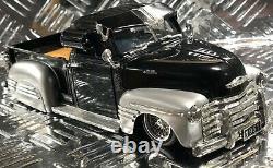 Chevy Pickup Truck Vintage Classic 1951 124 Scale Metal Car Model Diecast Black