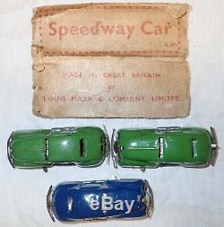 Circa 1930s mechanical toy race car set by Marx in original box