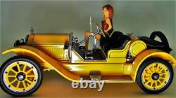 Classic Car Vintage Toy Race 1920 Racer Custom Built HEAVY TIN METAL Body Model