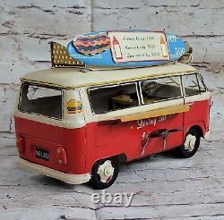 Classic Vintage Red Decorative Food bus, Van Model from Jayland Hand Made Decor
