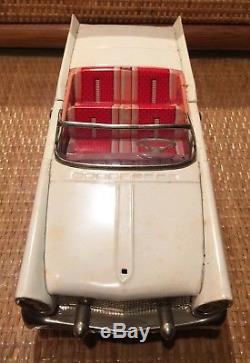 Continental Tin Lithographed Friction Toy Car Sign Of B Quality Japan 11 White