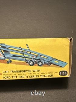 Corgi 1138 Ford Tilt Cab Car Transporter In Original Box Near Mint 1960s