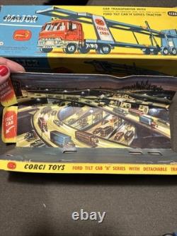 Corgi 1138 Ford Tilt Cab Car Transporter In Original Box Near Mint 1960s