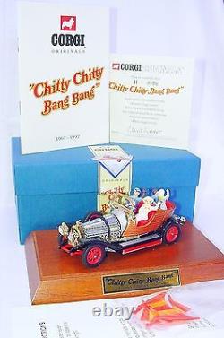 Corgi Toys 143 CHITTY CHITTY BANG BANG Movie TV Car + FIGURES & PLINTH MIB`92