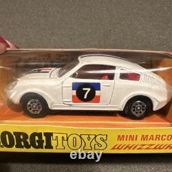 Corgi Toys #305 Mini Marcos In White Whizzwheels Complete With Its Box Vintage