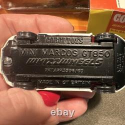 Corgi Toys #305 Mini Marcos In White Whizzwheels Complete With Its Box Vintage