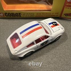Corgi Toys #305 Mini Marcos In White Whizzwheels Complete With Its Box Vintage