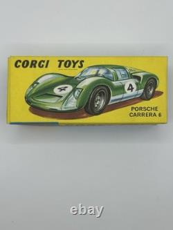 Corgi Toys 330 Porsche Carrera 6 Diecast Car with Box & Insert Vintage 1967