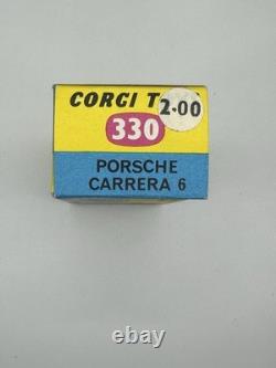 Corgi Toys 330 Porsche Carrera 6 Diecast Car with Box & Insert Vintage 1967