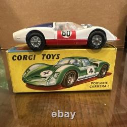 Corgi Toys 330 Porsche Carrera 6 Diecast Car with ORIGINAL BOX Vintage 1967