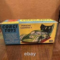 Corgi Toys 330 Porsche Carrera 6 Diecast Car with ORIGINAL BOX Vintage 1967