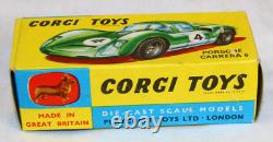 Corgi Toys 330 Porsche Carrera 6 London Great Britain Very Fine Vintage Toy Car