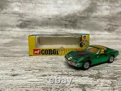 Corgi Toys 4 CORVETTE STINGRAY COUPE Diecast CAR Vintage GOLDEN JACKS Green 300
