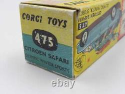 Corgi Toys 475 Citroen Safari Olympic Winter SPORTS Box Vintage DS Break