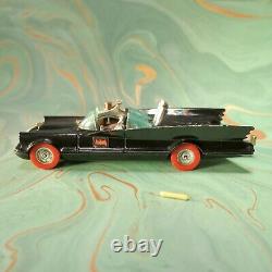 Corgi Toys 5.4 BATMOBILE Black Diecast CAR Vintage No267 Batman RARE Red Wheels