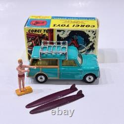 Corgi Toys Vintage 485 BMC Mini Countryman with Surfer In Original Box