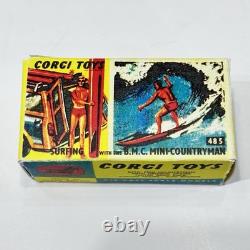 Corgi Toys Vintage 485 BMC Mini Countryman with Surfer In Original Box