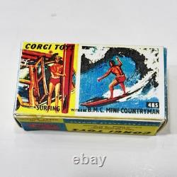 Corgi Toys Vintage 485 BMC Mini Countryman with Surfer In Original Box