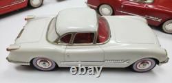 Corvette Friction Tin Toy Car Lot of 6 Vintage 1950's C1 Style Collection 1/18