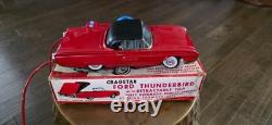 Cragstan Ford Thunderbird Convertible Vintage Tinplate Battery Operated See desc