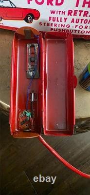 Cragstan Ford Thunderbird Convertible Vintage Tinplate Battery Operated See desc