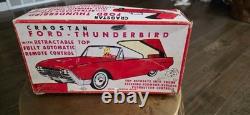Cragstan Ford Thunderbird Convertible Vintage Tinplate Battery Operated See desc