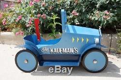 Custom Made Rare Koffman Pedal Car Tin Mail Box From Donald Koffman Estate