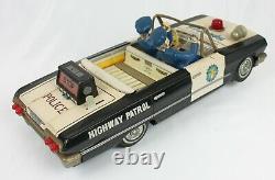 DAIYA Japanese Tinplate Early 1960's Convertible Highway Patrol Car