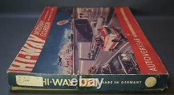 DDR German Hi-Way HWN-Wimmer Motorway Excursion Wind Up Car Tin Toy Track withBox