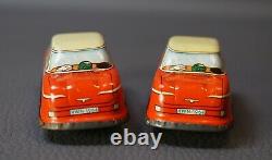 DDR German Hi-Way HWN-Wimmer Motorway Excursion Wind Up Car Tin Toy Track withBox