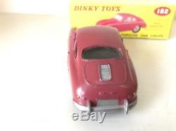 DINKY TOYS PORSCHE 356A No. 182 VERY GOOD WithBOX VINTAGE 1958-1966 RARE CAR