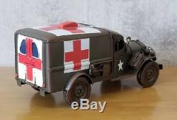 DODGE USA ARMY TRUCK tin tinplate car auto medical handmade rescue red cross