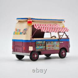 Decorative US Ice Cream Truck Model handmade vintage Metal Car model Decor GIFT