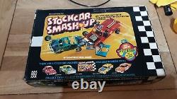 Denys Fishers Stock Car Smash Up Set with two cars Boxed not complete