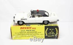 Dinky 251 Pontiac Parisienne Police Car In Its Original Box Near Mint Vintage