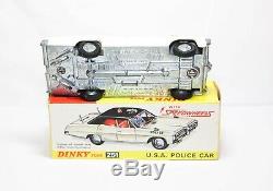 Dinky 251 Pontiac Parisienne Police Car In Its Original Box Near Mint Vintage
