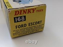 Dinky Toys #168 Ford Escort withBox Original Vintage VGC