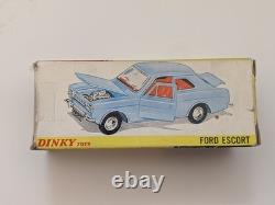 Dinky Toys #168 Ford Escort withBox Original Vintage VGC