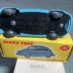 Dinky Toys 181 Volkswagen Beetle Made In England With Original Box Vintage Car