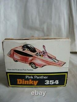 Dinky Toys 354 Pink Panther Cartoon Hot Rod Racing Car Vintage Set Boxed Rare