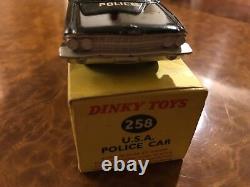 Dinky Toys / NMIB / Cadillac American Police / Black / No. 258