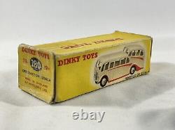 Dinky Toys Observation Coach Bus #280 Gray Red Hubs Excellent Vintage