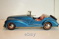 Distler 1950's Mercedes 300 Convertible Windup Tin Car, Original