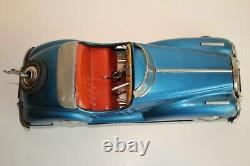 Distler 1950's Mercedes 300 Convertible Windup Tin Car, Original