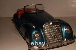 Distler 1950's Mercedes 300 Convertible Windup Tin Car, Original