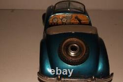 Distler 1950's Mercedes 300 Convertible Windup Tin Car, Original